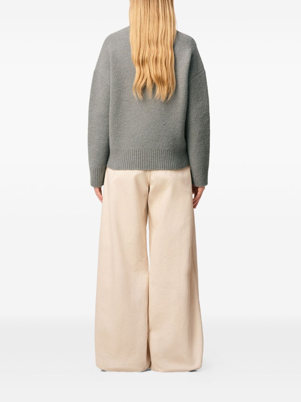 Ami Paris Sweaters Grey