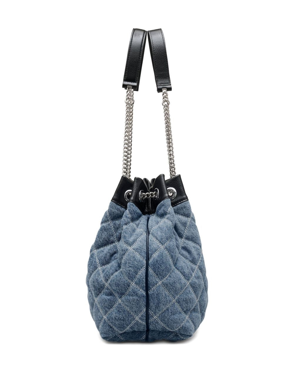 Marc Jacobs The Quilted Denim Large Chain Sack Bag