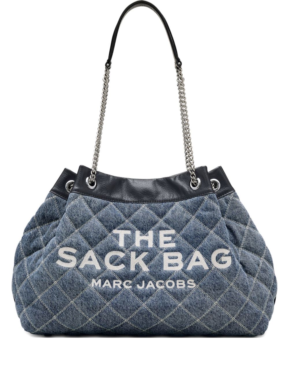 Marc Jacobs The Quilted Denim Large Chain Sack Bag