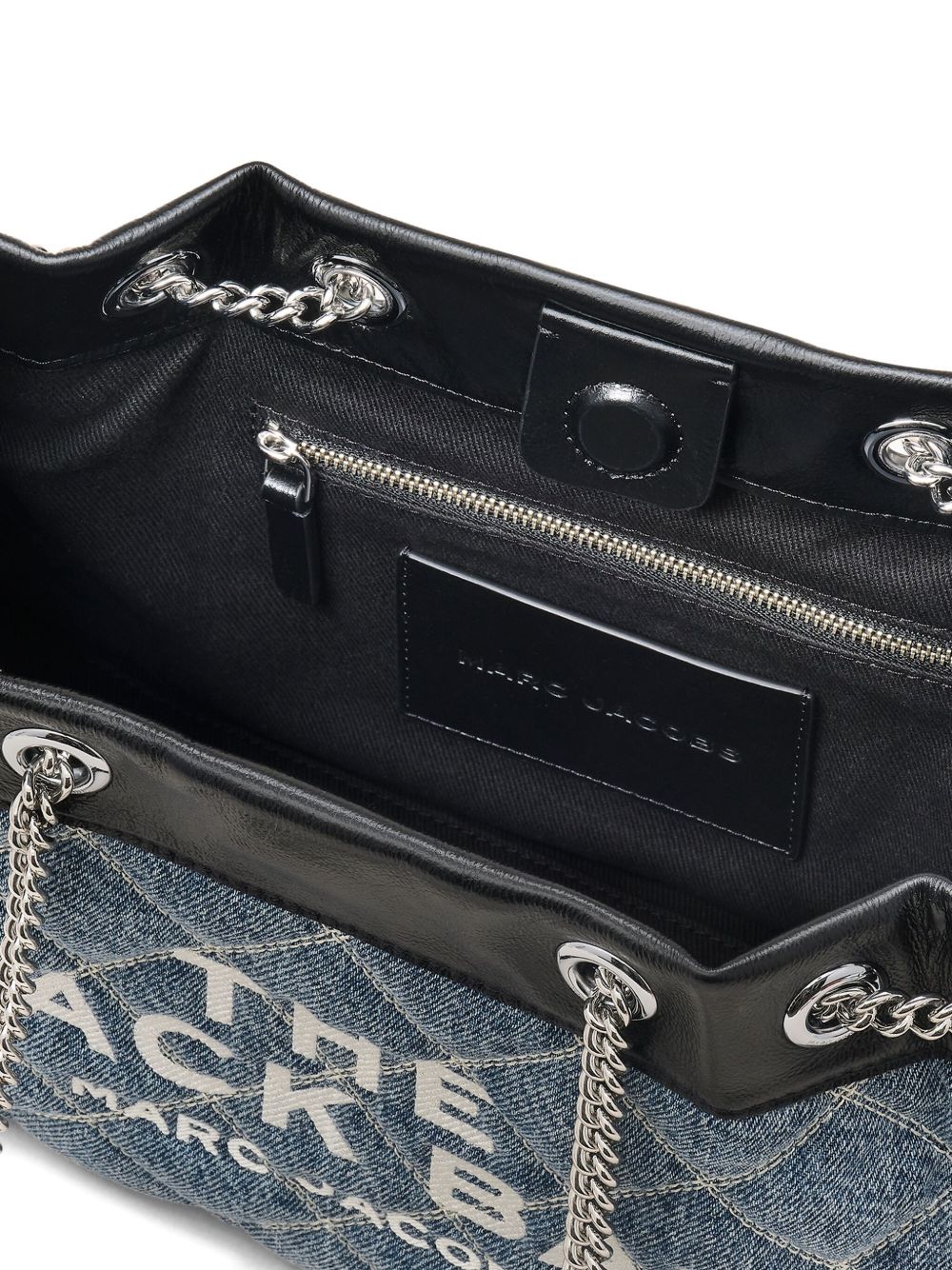 Marc Jacobs The Quilted Denim Chain Sack Bag