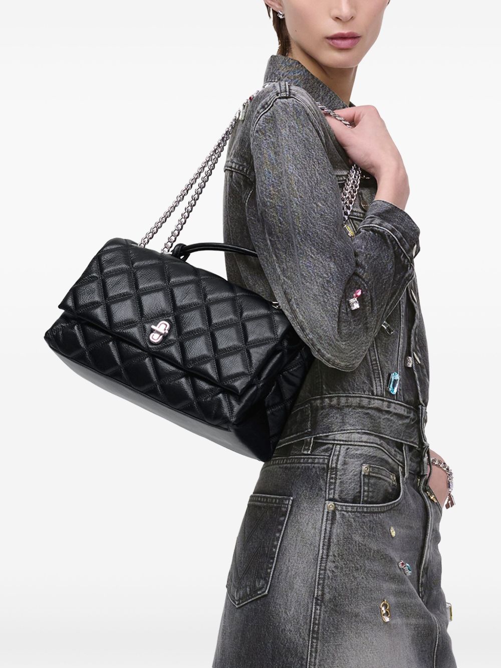 Marc Jacobs The Quilted Dual Convertible Shoulder Bag