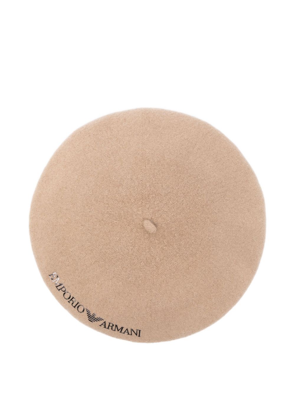 Emporio Armani Embroidered wool beret