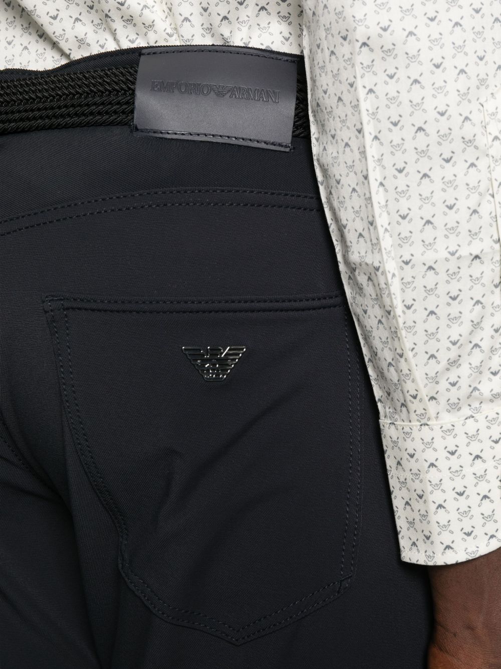 Emporio Armani Trousers with logo plaque