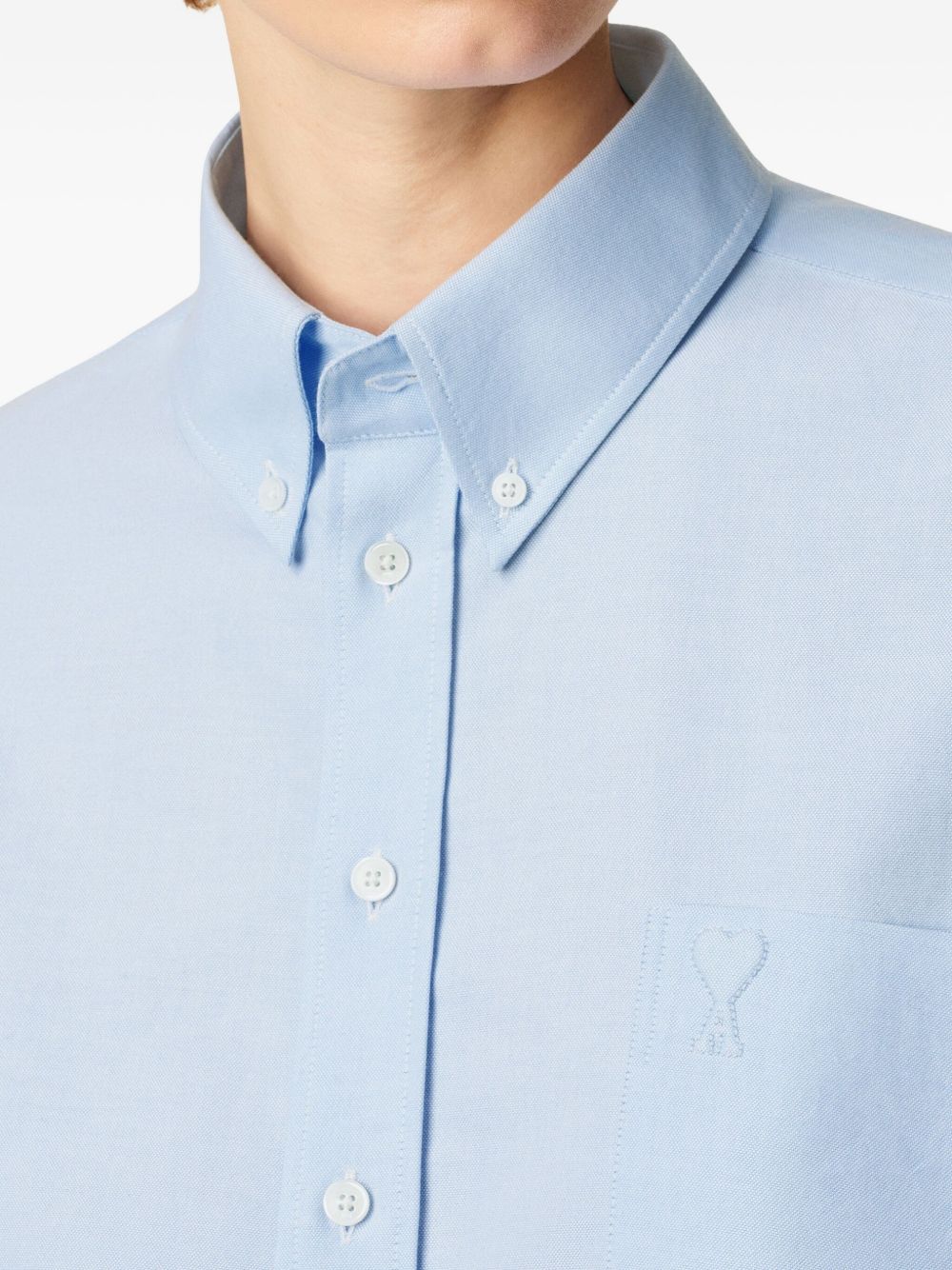 Ami Paris Shirts Clear Blue