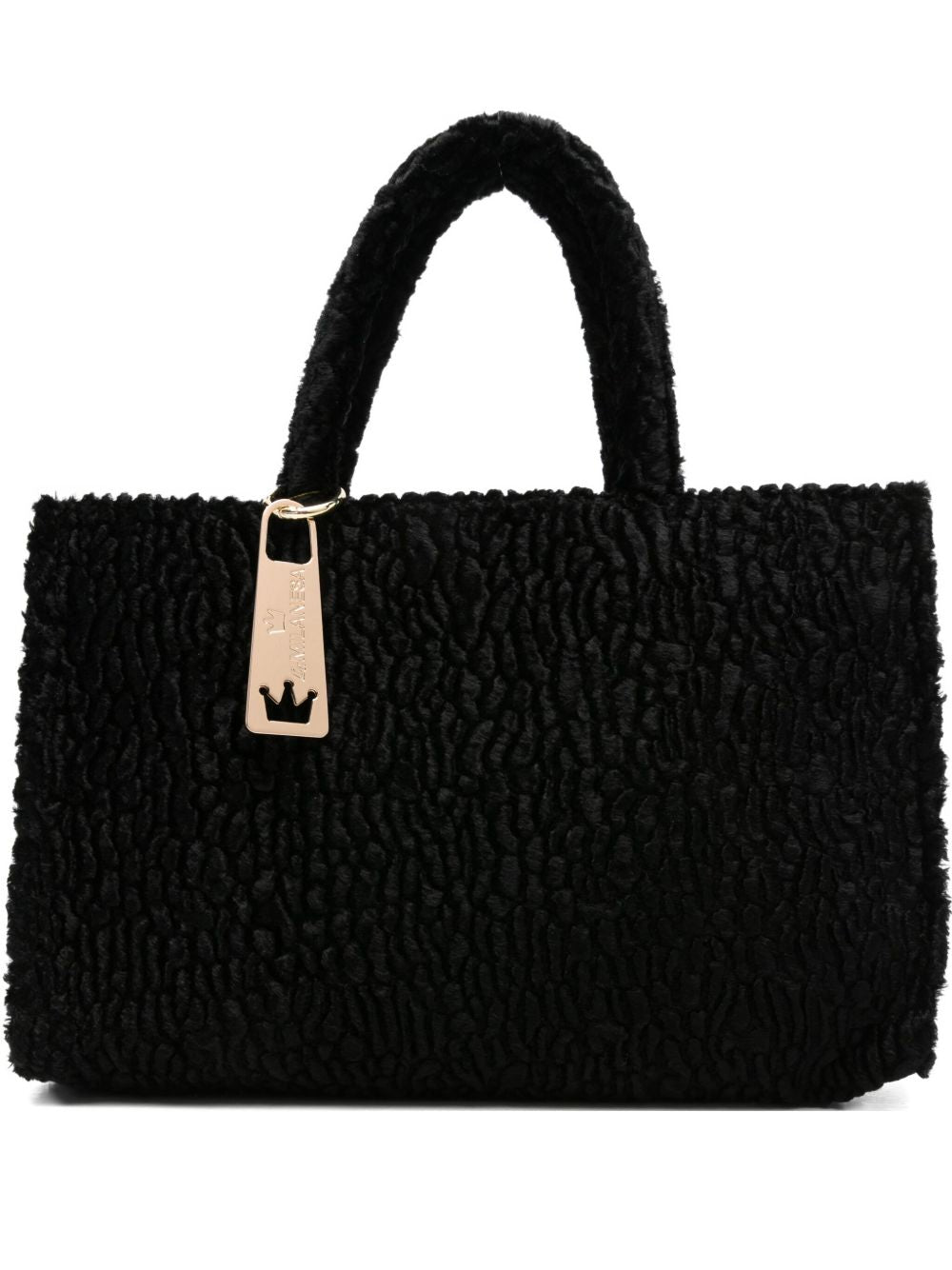 La Milanesa Textured-effect tote bag