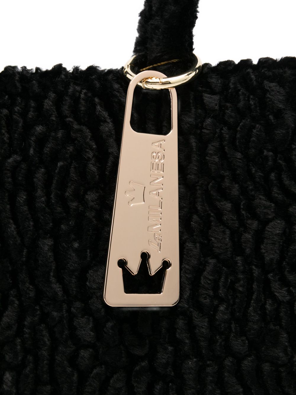 La Milanesa Textured-effect tote bag