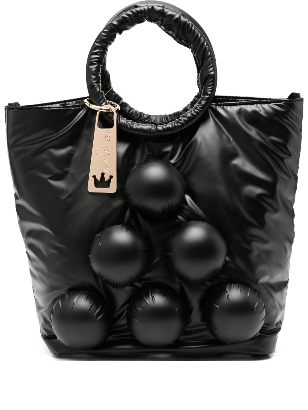 La Milanesa Klodiana padded circle-detail tote bag
