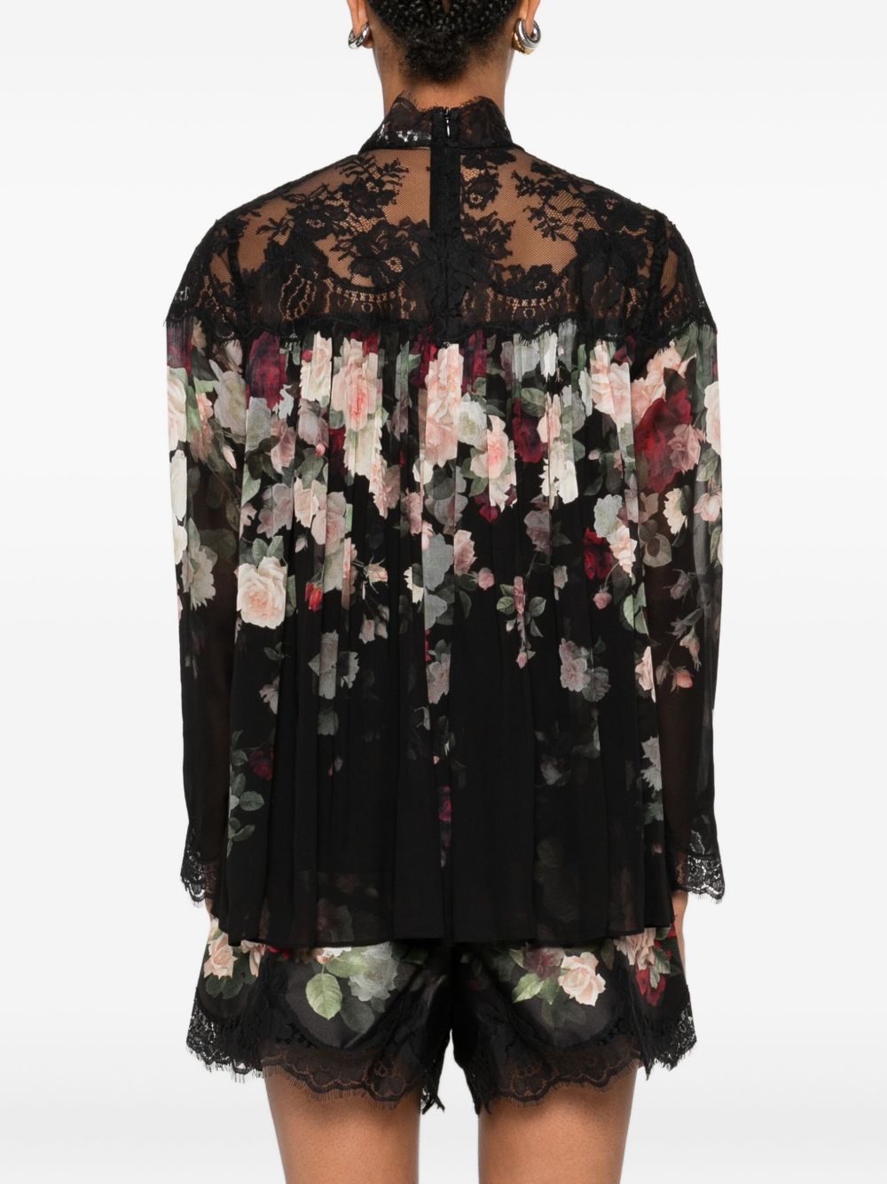 Zimmermann Lace-trimmed floral blouse