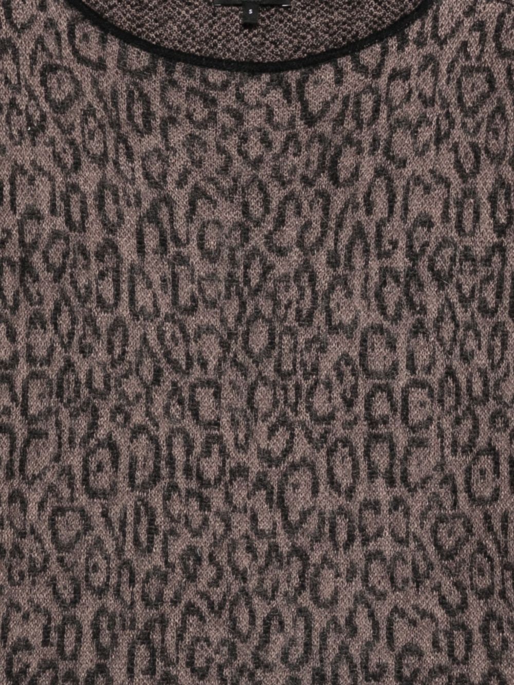 Emporio Armani Leopard-print crew-neck sweater