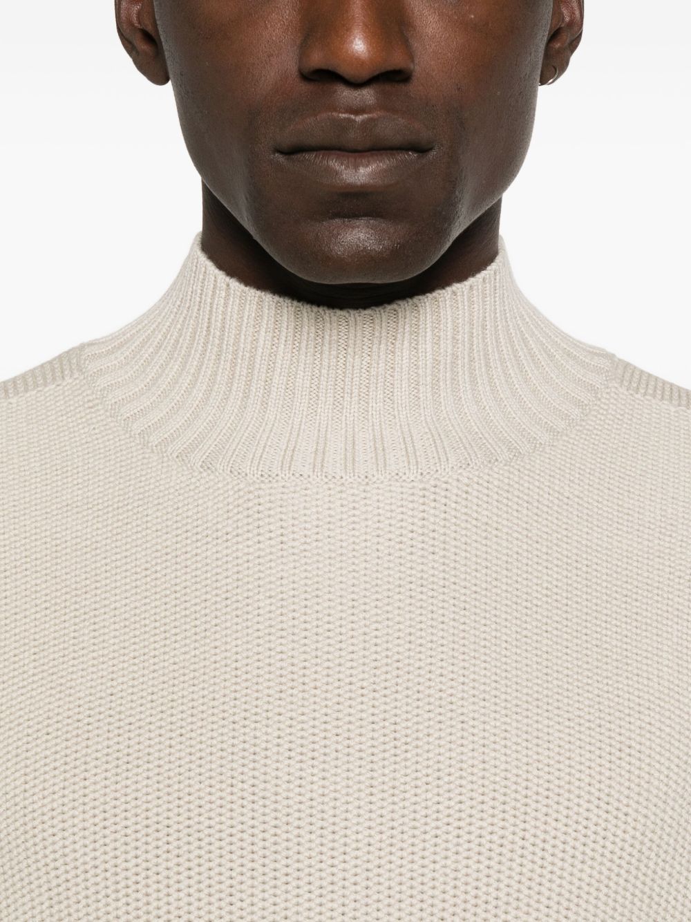 Emporio Armani High-neck striped sweater