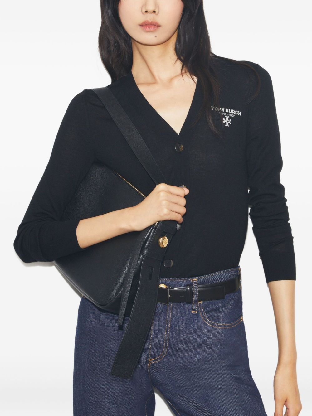 Tory Burch Romy Leather Shoulder Bag