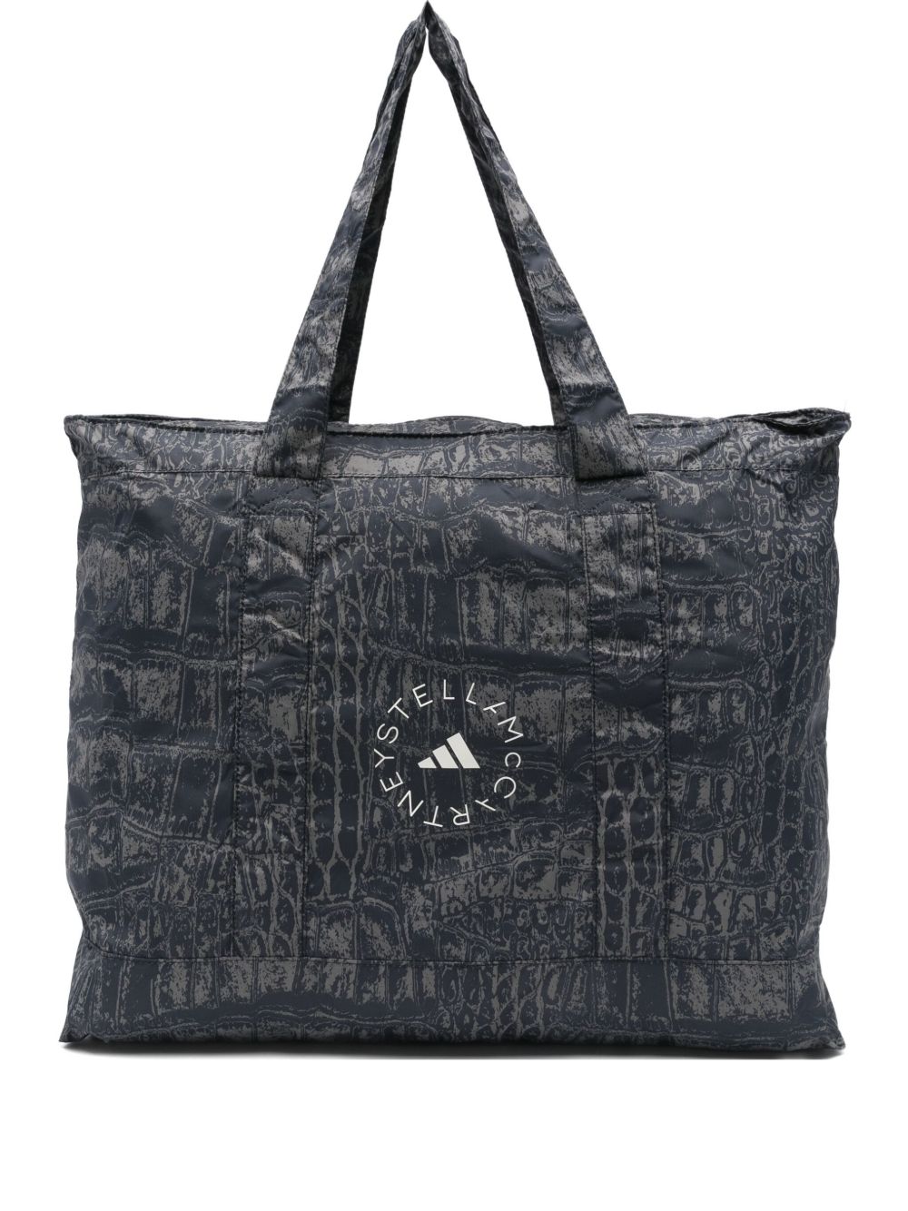 Adidas By Stella McCartney Foldable bag with a slightly shiny crocodile print