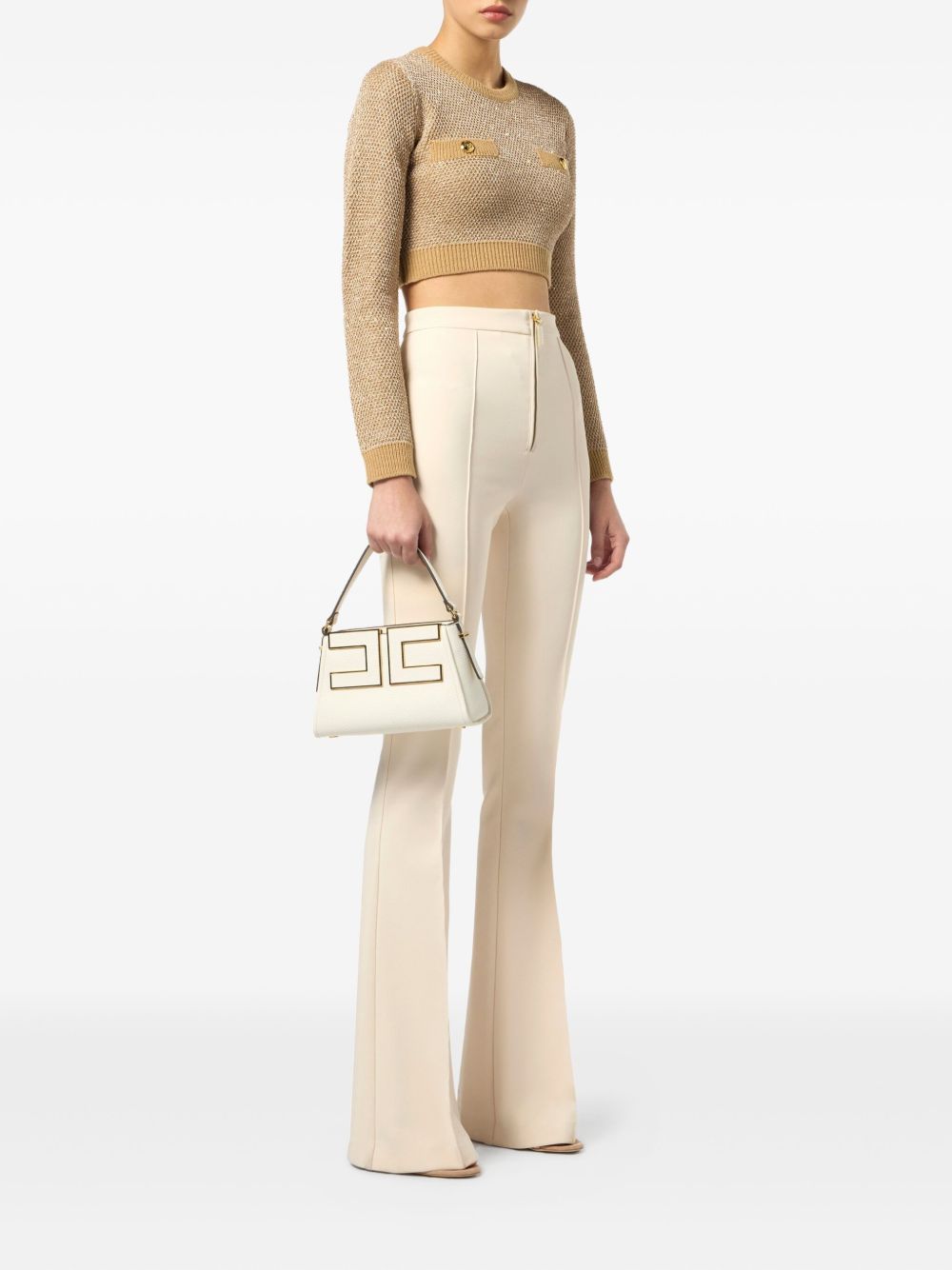 Elisabetta Franchi Sweaters Beige