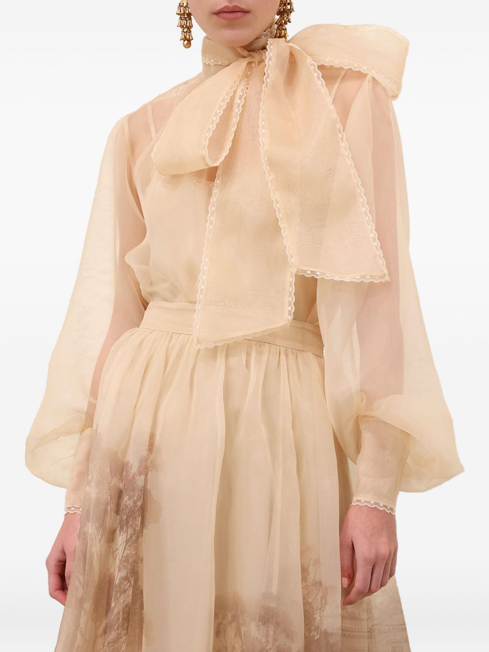 Zimmermann Memento Organza Blouse