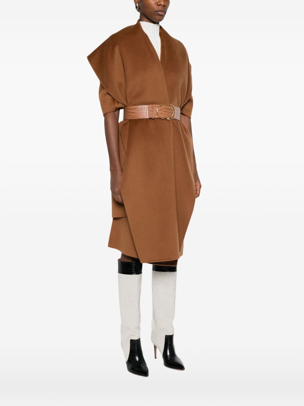 Elisabetta Franchi Coats Brown