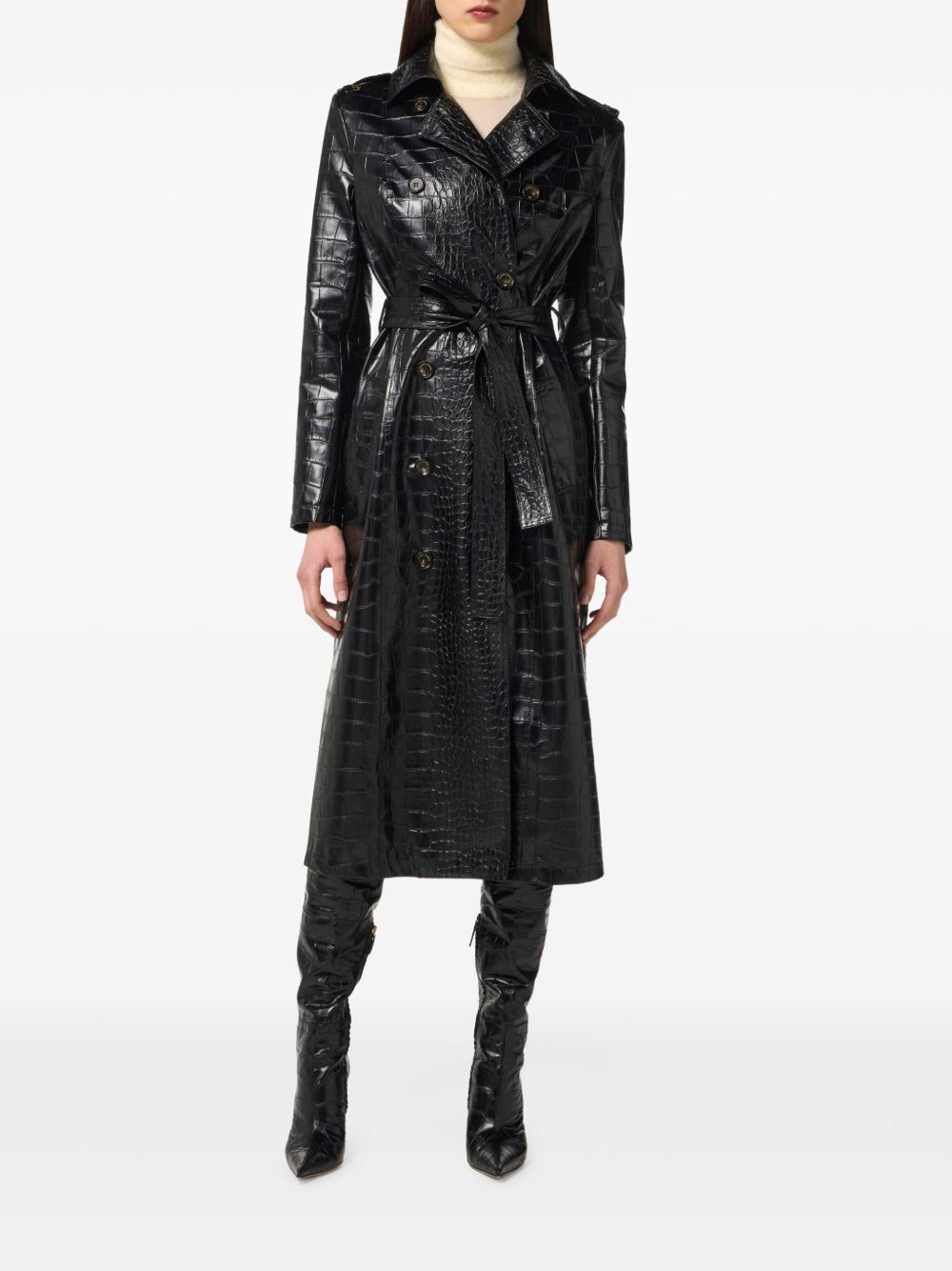 Elisabetta Franchi Coats Black
