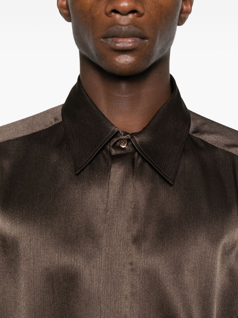 Emporio Armani Shirts Brown