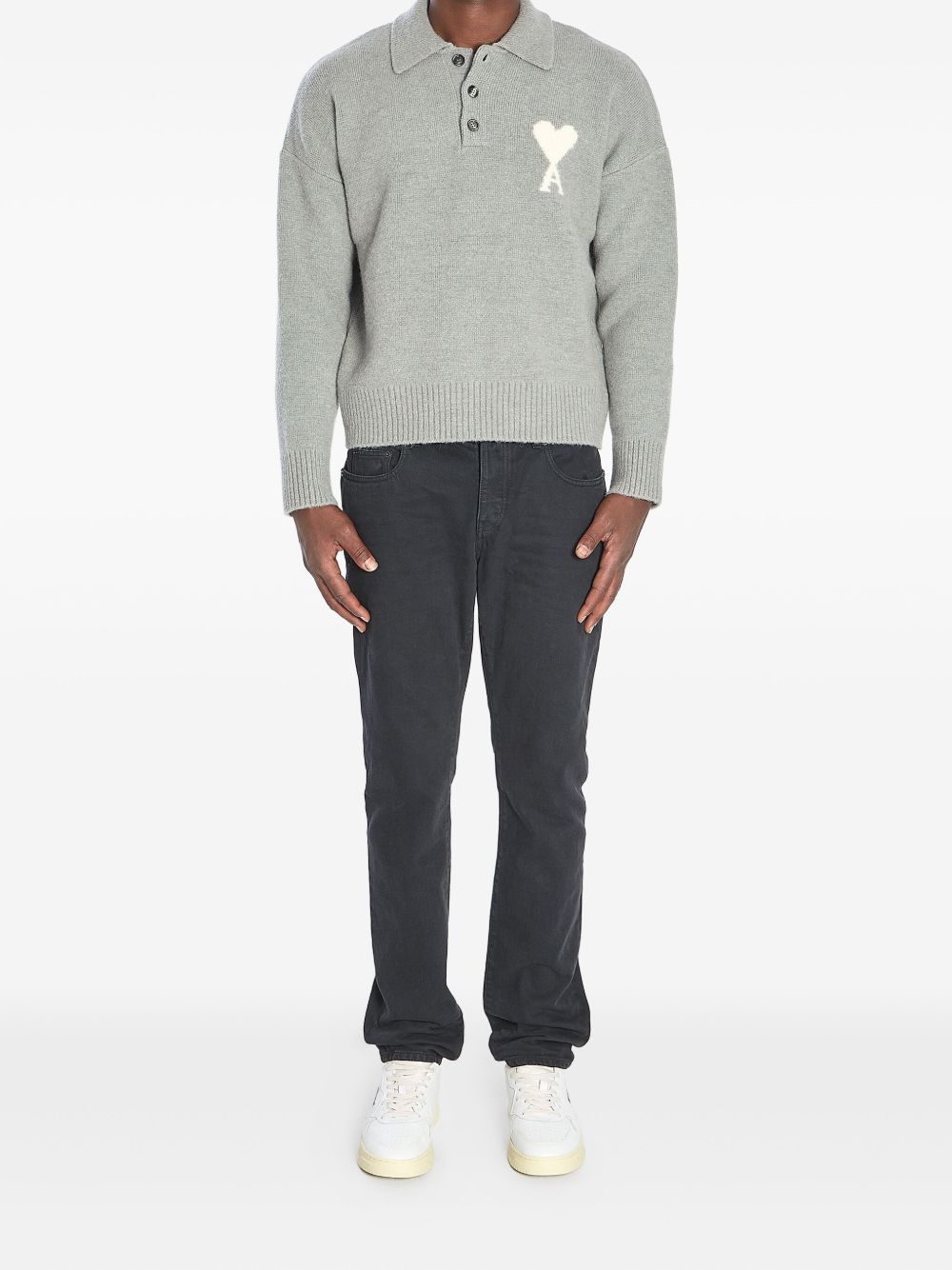 Ami Paris T-shirts and Polos Grey