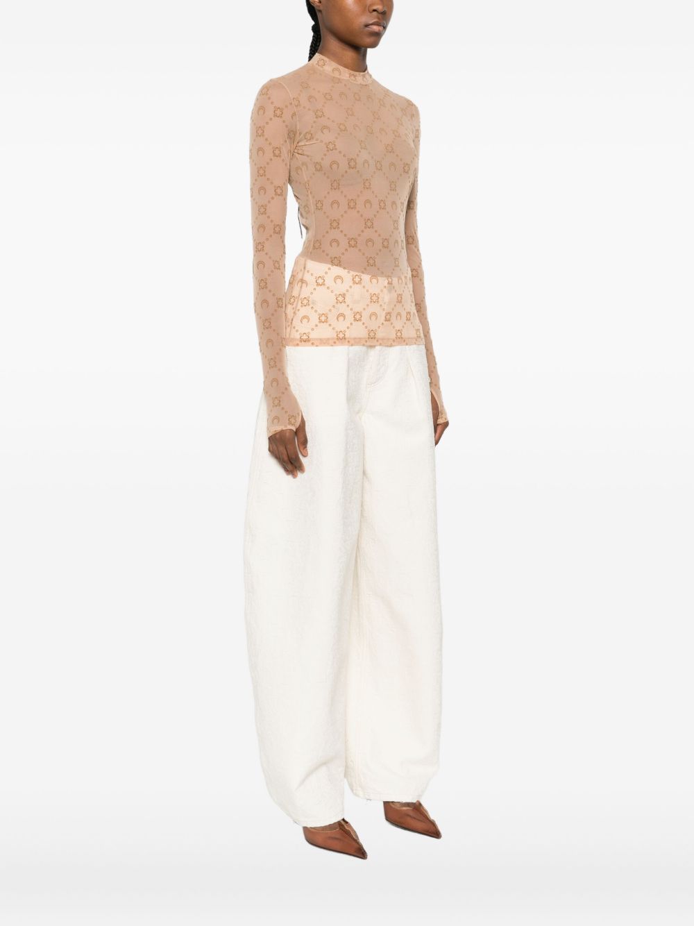 MARINE SERRE Top Camel