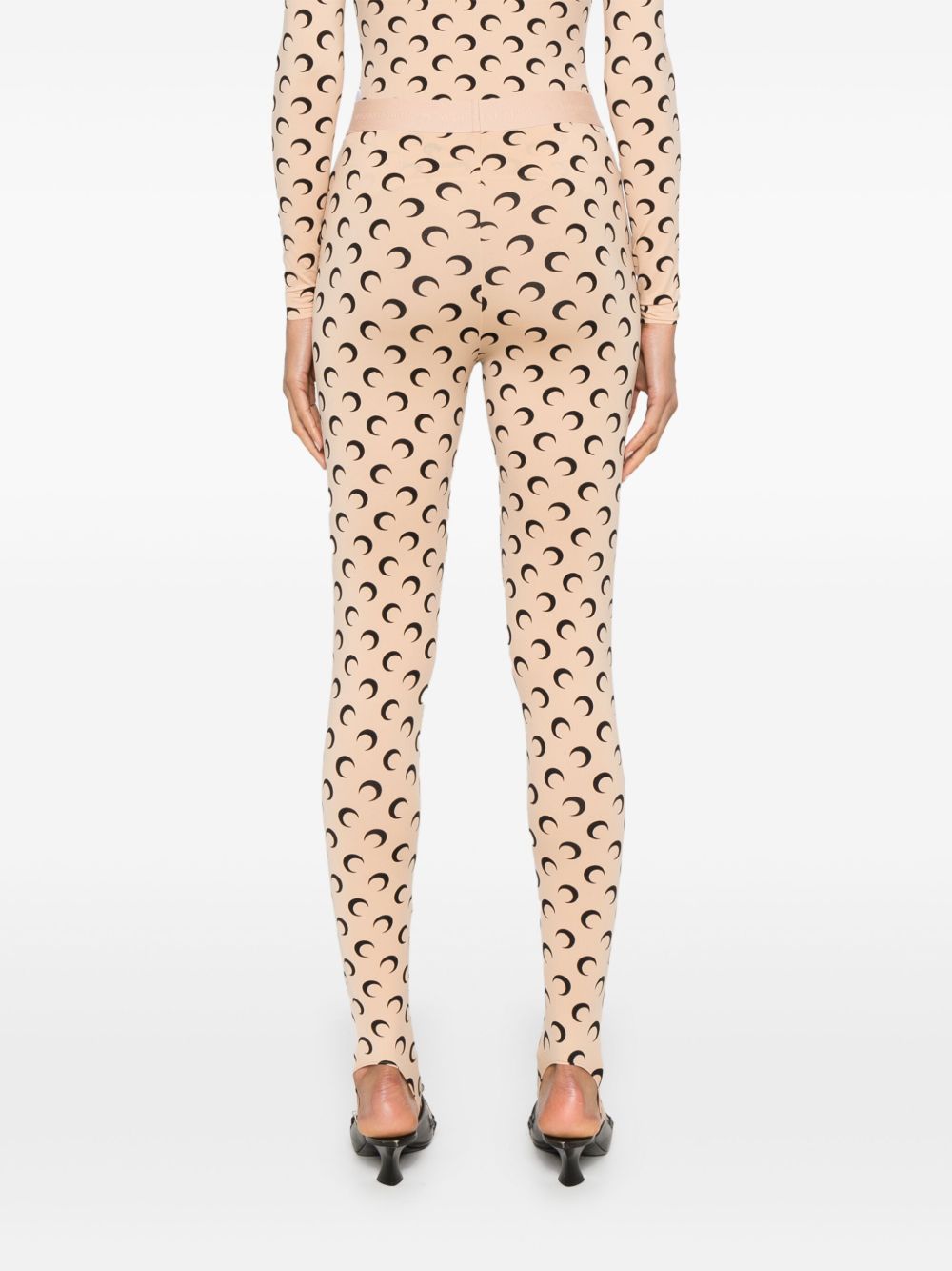 Marine Serre Fuseaux Moon recycled-jersey leggings