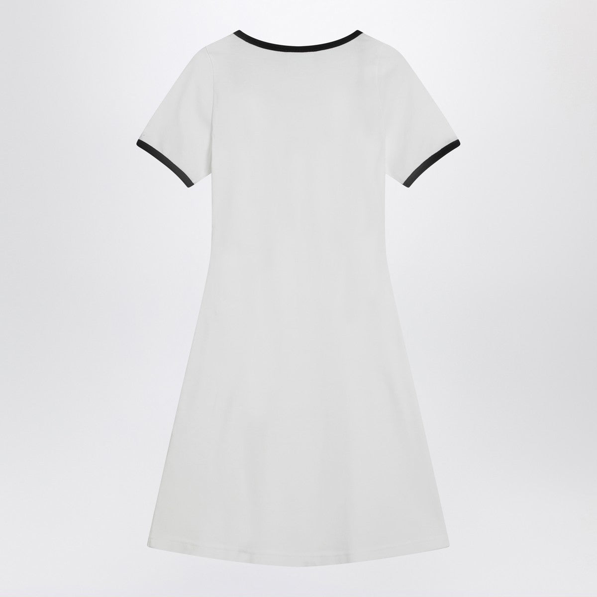 Courreges Courrèges Black/white mini dress in cotton