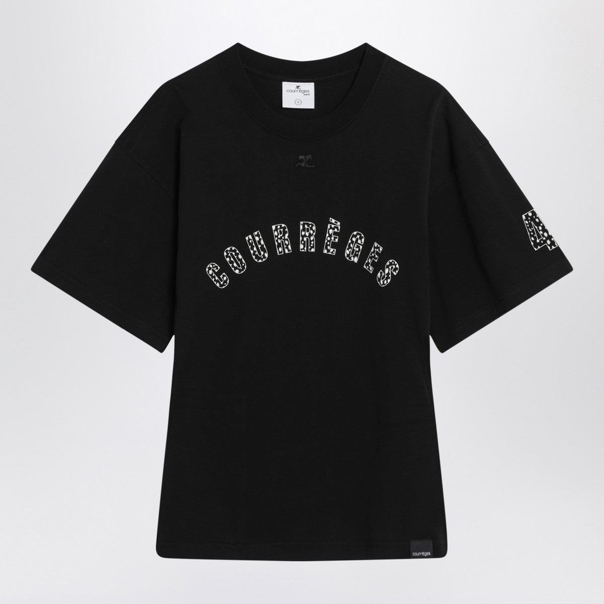 Courreges Courrèges black T-shirt with logo