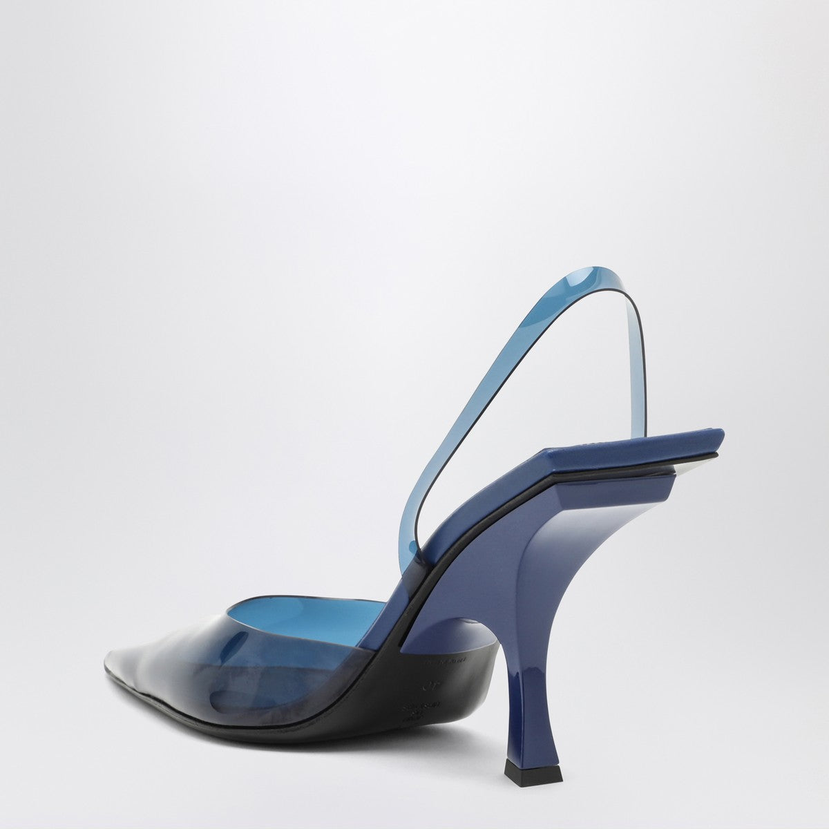 The Attico Electric blue PVC slingback