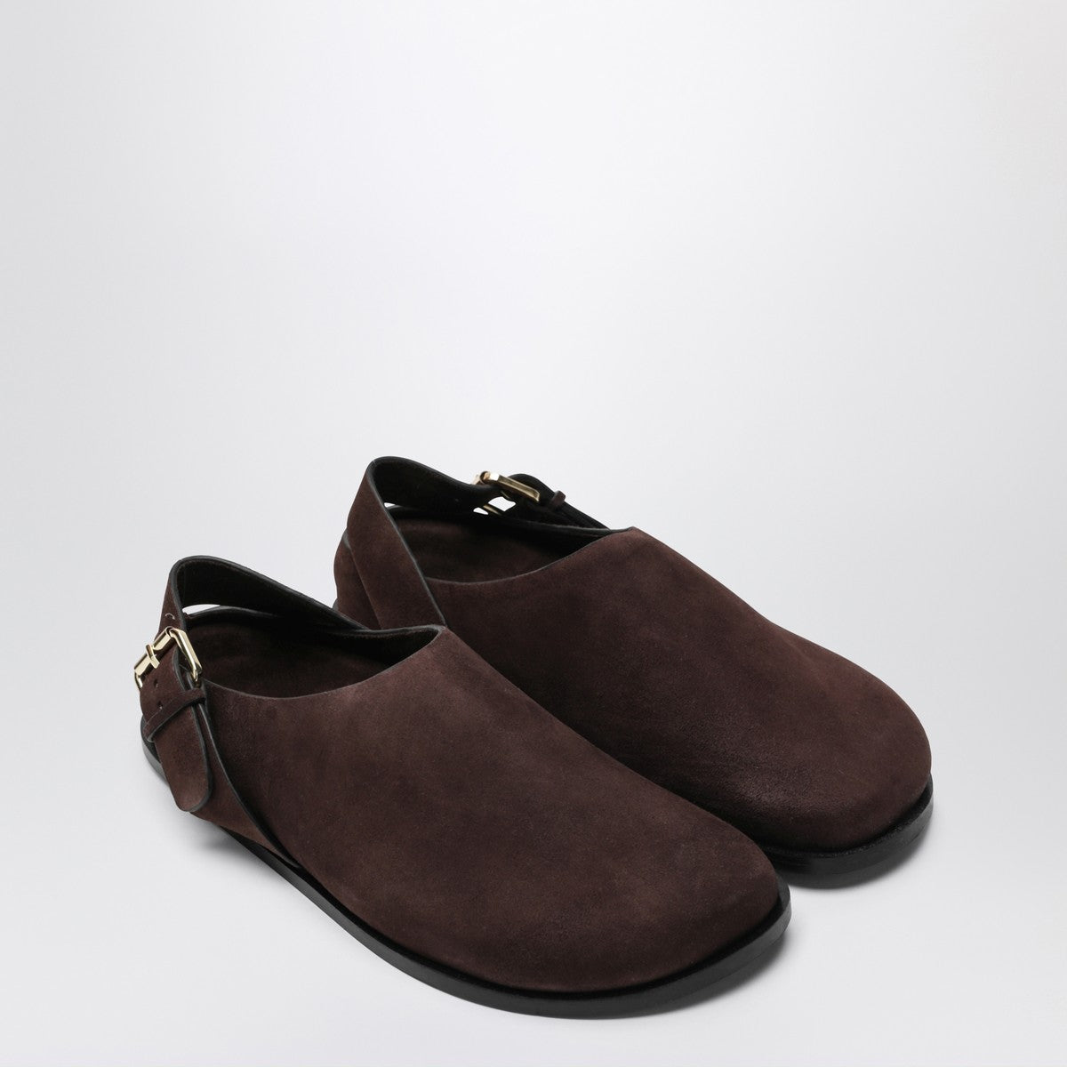 A.EMERY The Louis Clog marroni in suede
