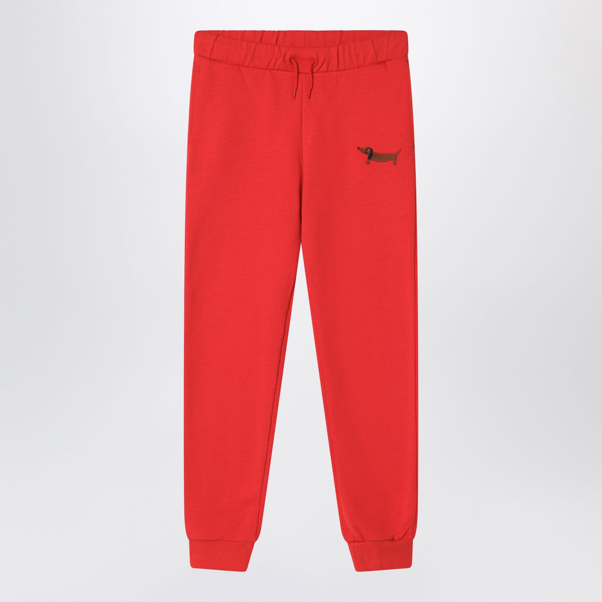 Mini Rodini Red organic cotton jogging trousers