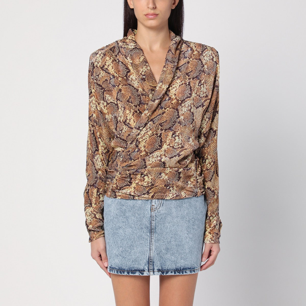 ISABEL MARANT Snake Print Marlin Blouse