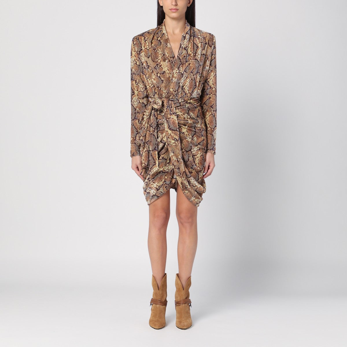 ISABEL MARANT Cleora snake print dress