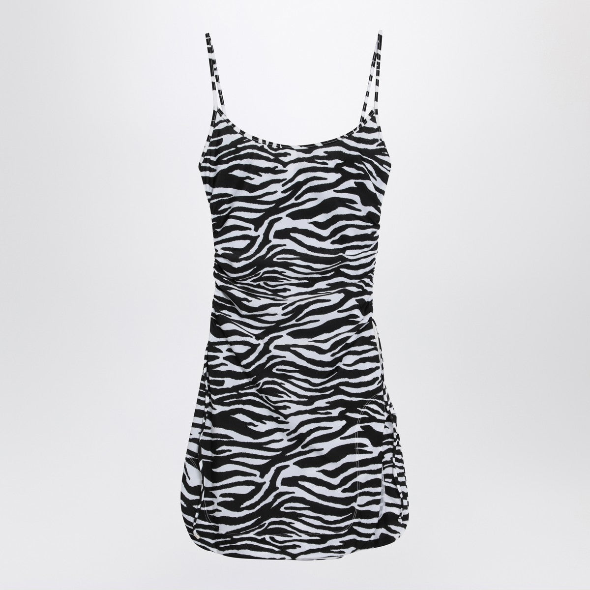 The Attico Zebra beach cover-up in stretch fabric