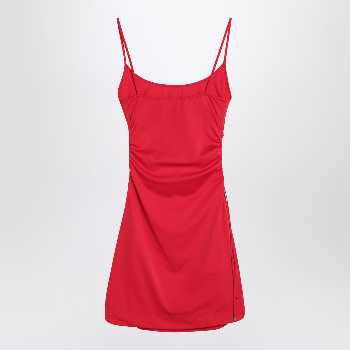 The Attico Red beach cover-up in stretch fabric