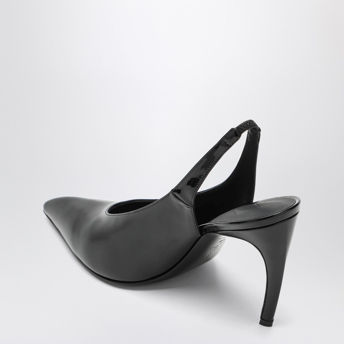 The Attico Black Viper Slingback