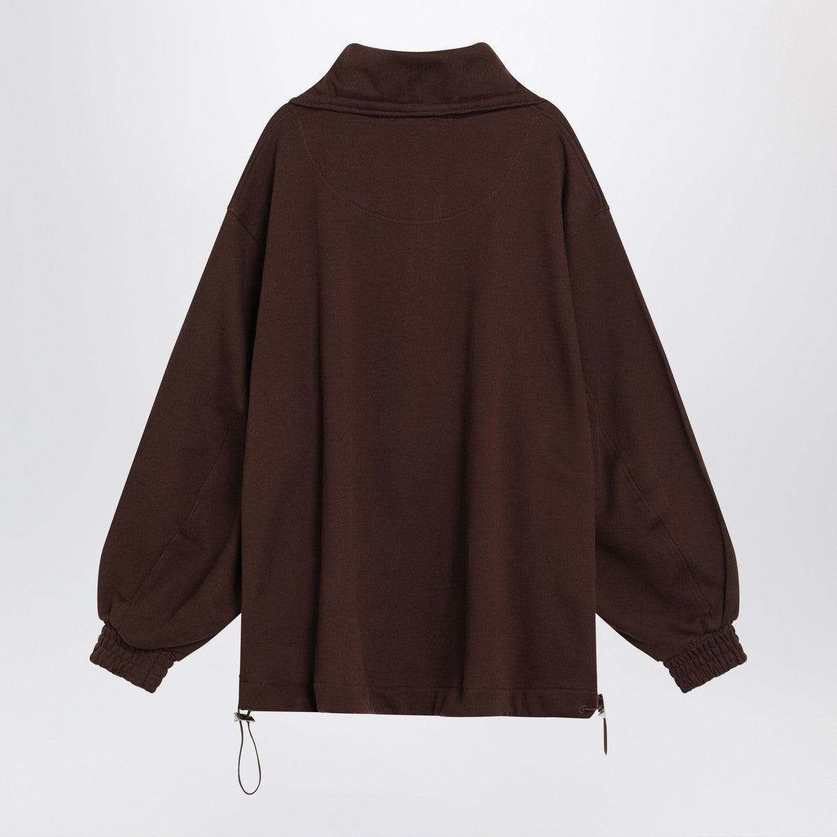 The Attico Brown cotton sweatshirt with logo