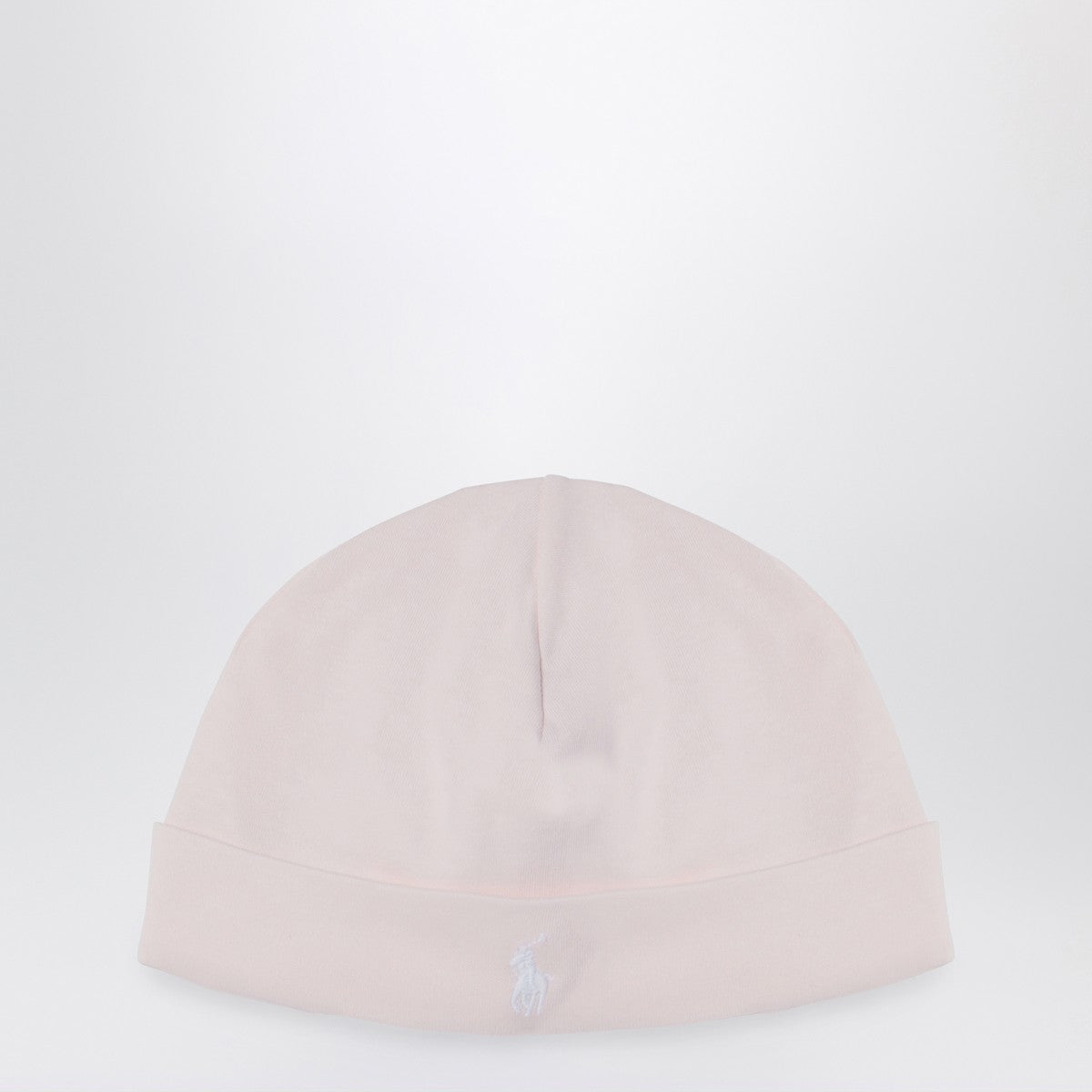 Polo Ralph Lauren Light pink cotton bonnet with logo