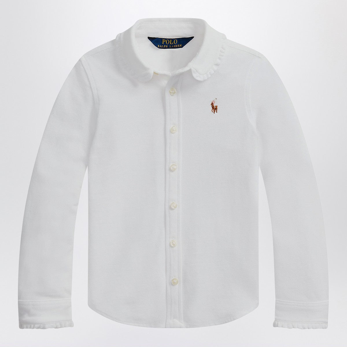 Polo Ralph Lauren White Oxford shirt with ruffles