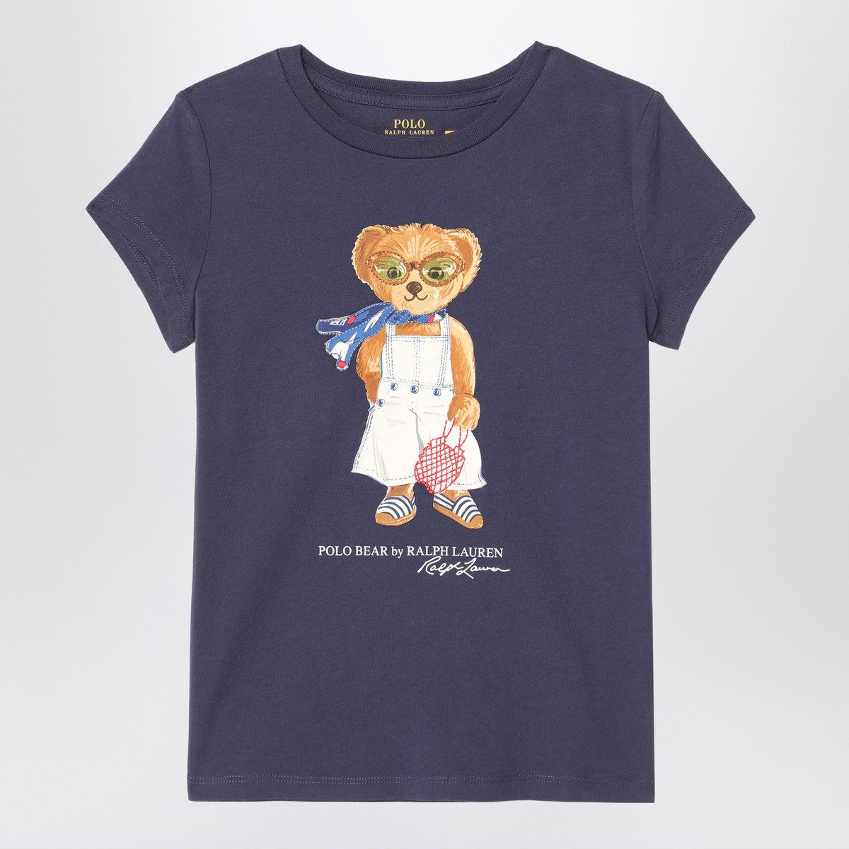 Polo Ralph Lauren Polo Bear T-shirt navy blue in cotton