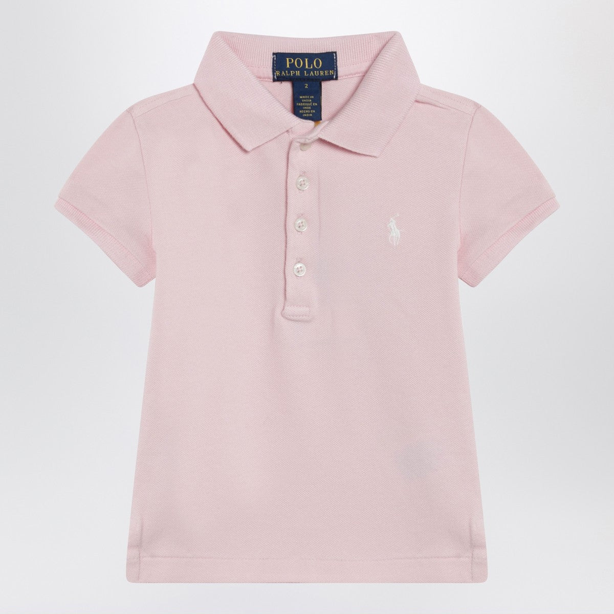 Polo Ralph Lauren Pink cotton polo shirt with embroidered logo