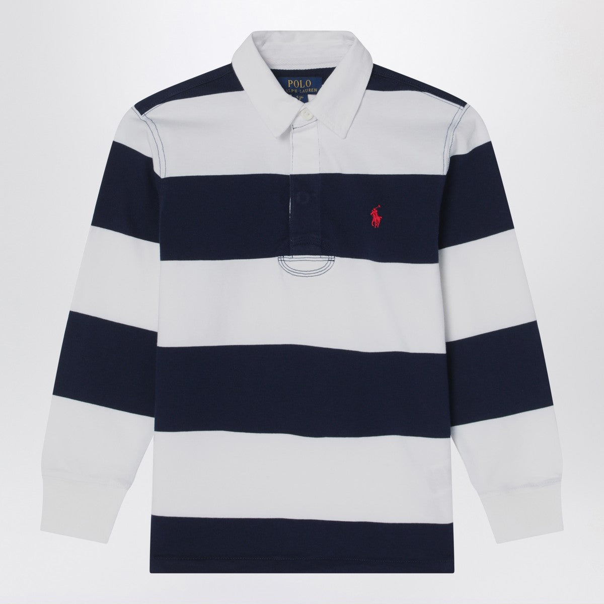 Polo Ralph Lauren White/navy blue striped polo