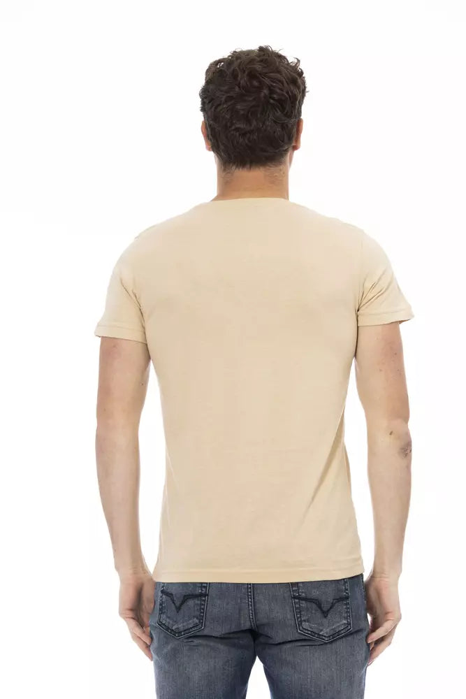 Trussardi Action Beige Cotton Men's T-Shirt