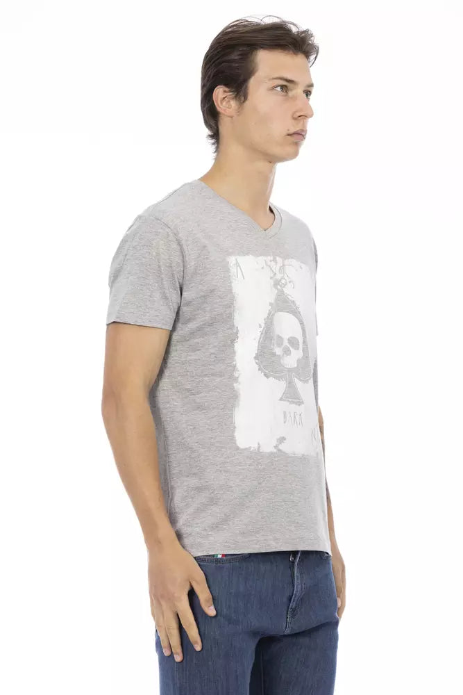 Trussardi Action Gray Cotton Men's T-Shirt