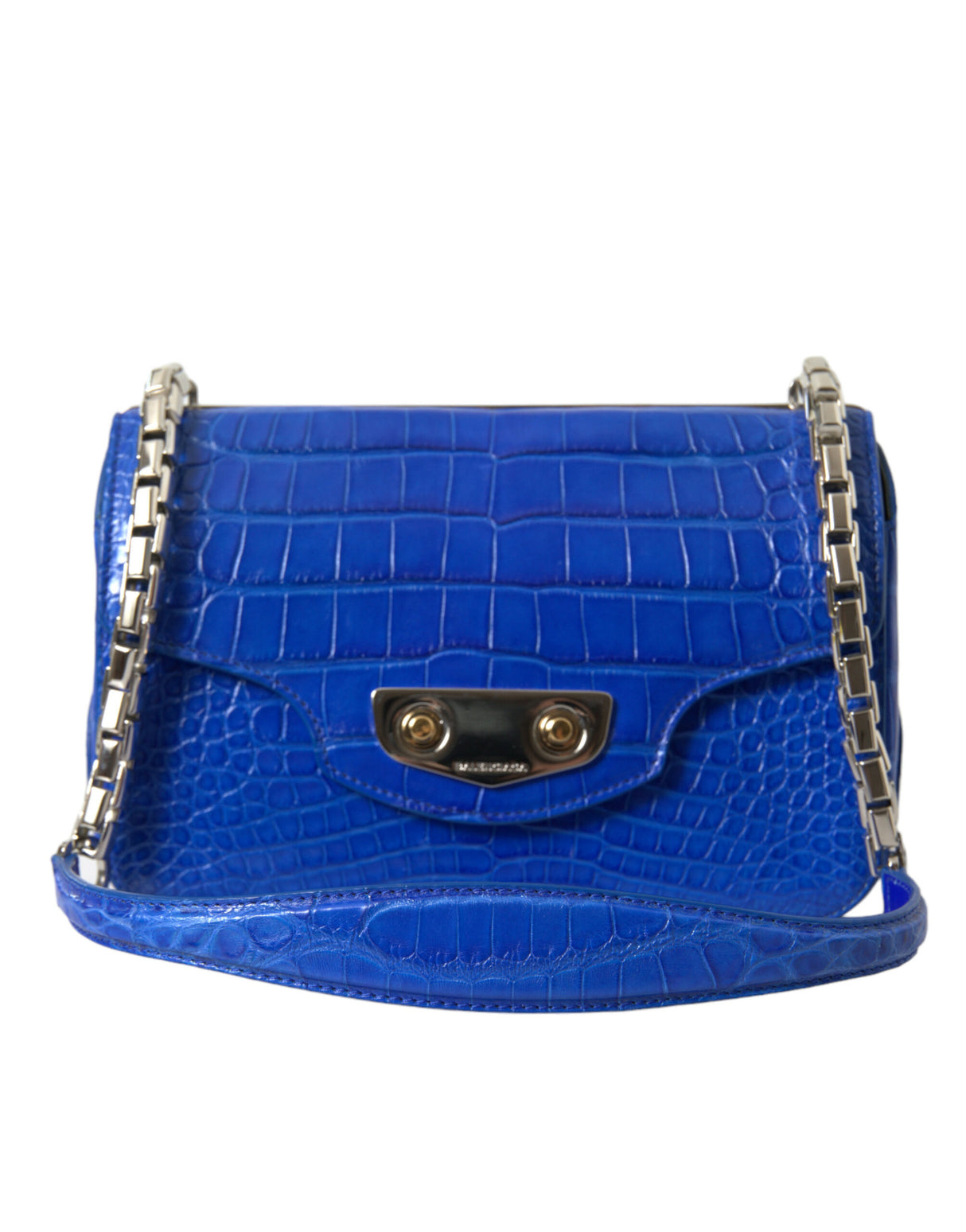 Balenciaga Blue Exotic Leather Neo Classic Purse Shoulder Handbag Bag