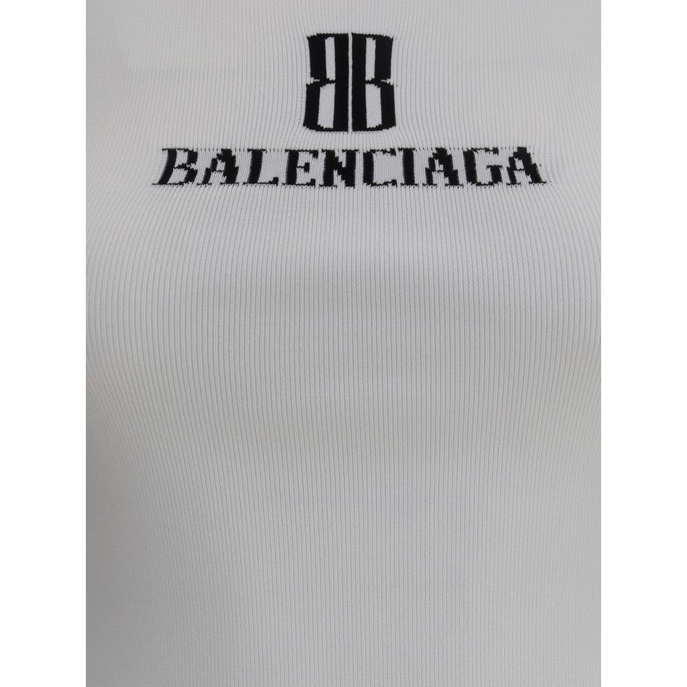Balenciaga White Viscose Top