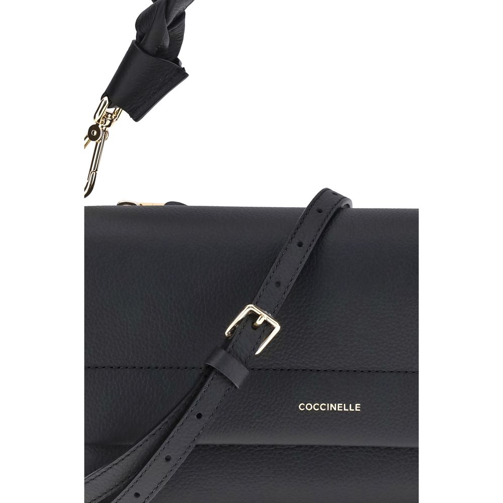 Coccinelle Black Calf Leather Bos Taurus Shoulder Bag