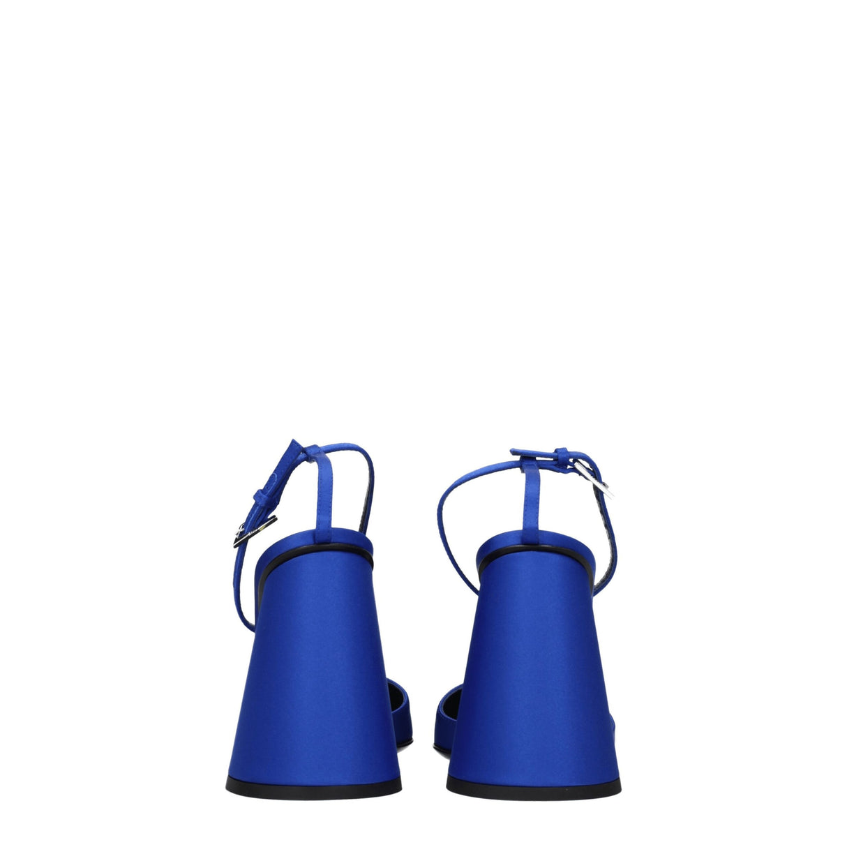 The Attico Blue Satin Platform Sandals