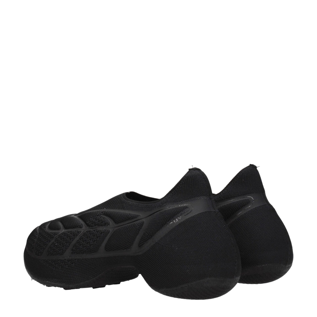 Givenchy Black Fabric Slip-On Loafers