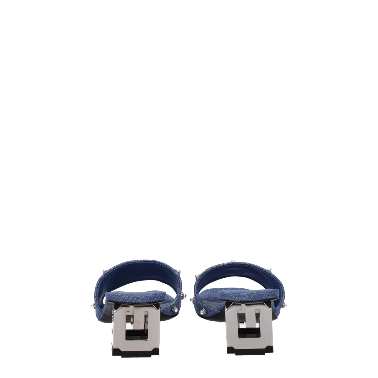 Givenchy Blue Fabric Flat Sandals