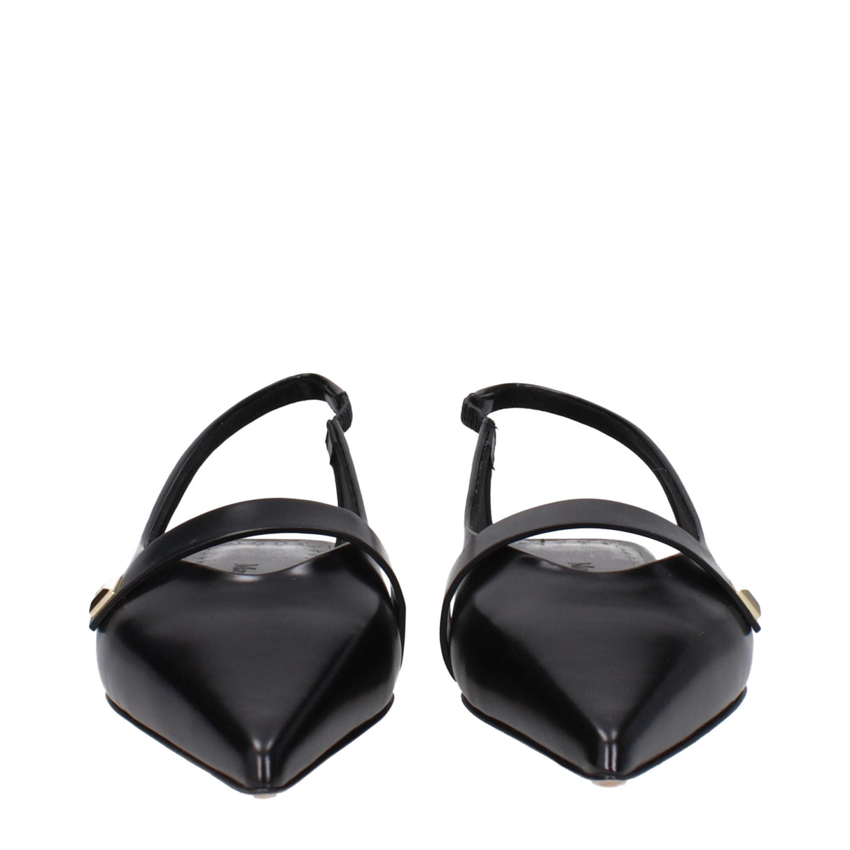 Max Mara Black Leather Ballet Flats