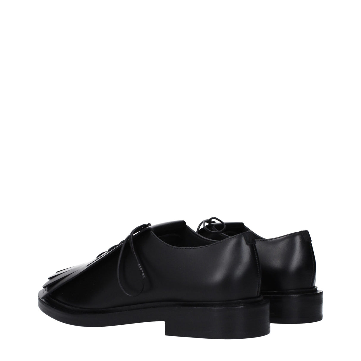 Max Mara Black Leather Oxfords And Derbies